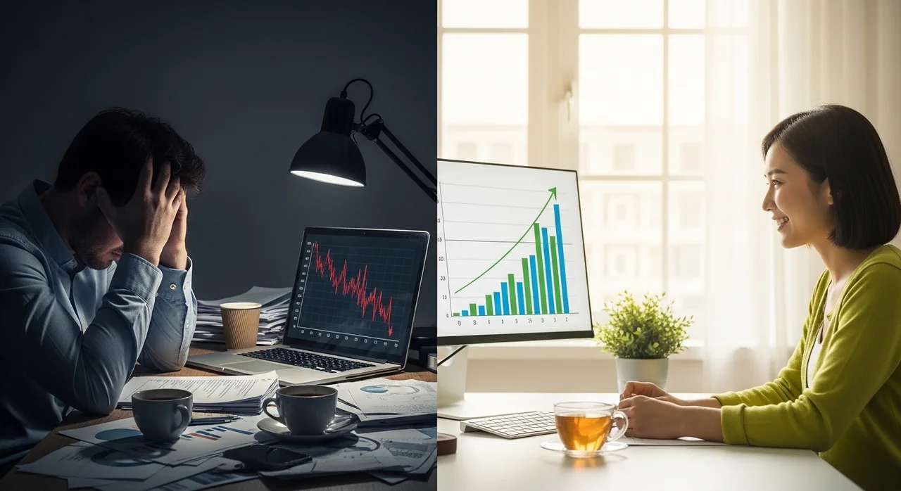 성공하는 투자자 vs 실패하는 초보자 비교