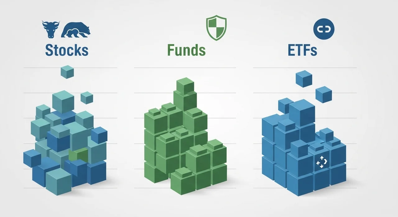 주식 vs 펀드 vs ETF, 무엇이 다를까?