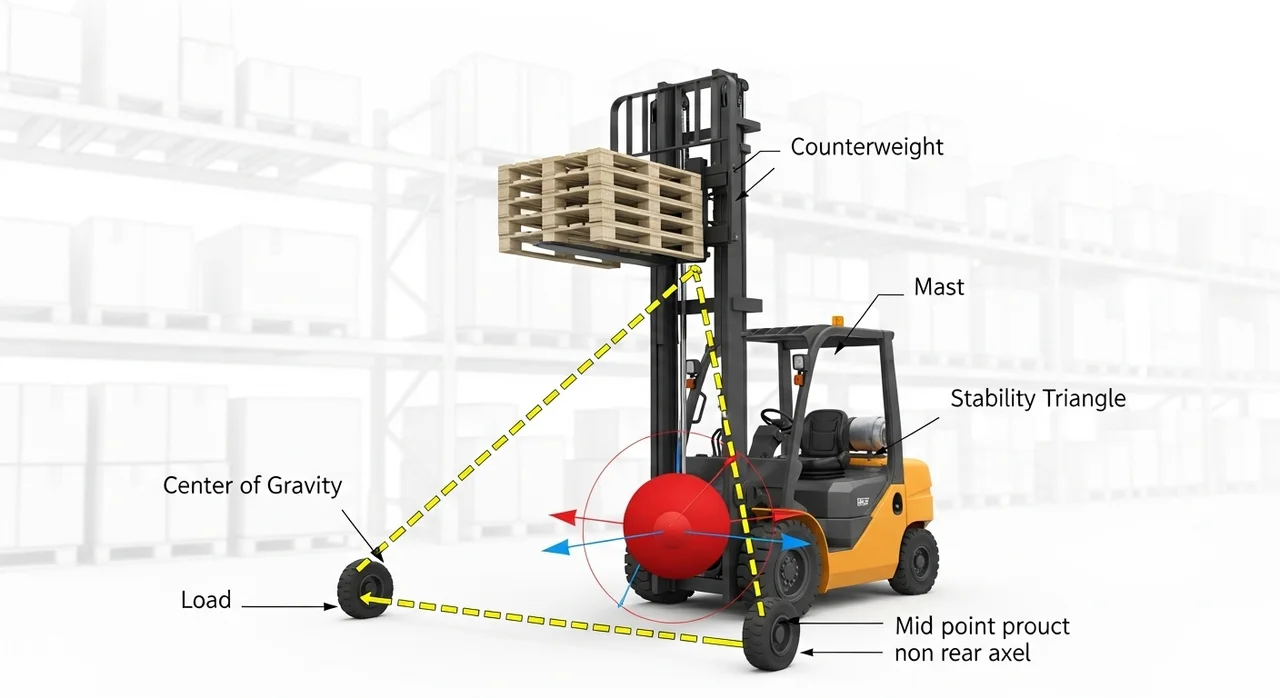지게차 안정성 계산: 사고를 막는 가장 확실한 방법