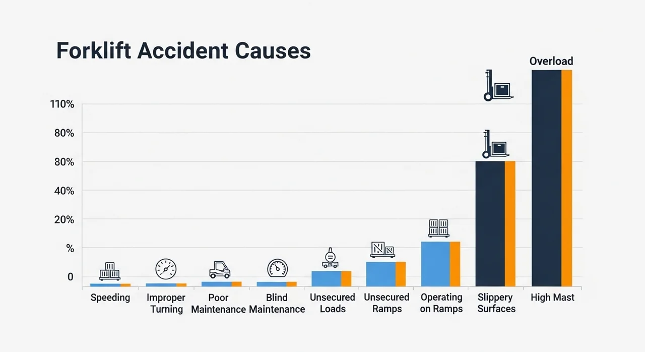 통계로 보는 지게차 사고와 적재 하중의 관계