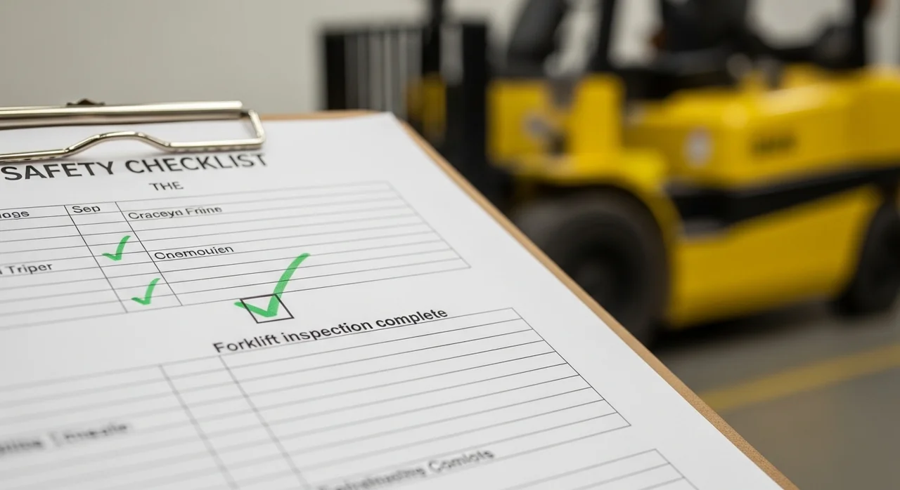 작업 전 필수! 지게차 안전 체크리스트