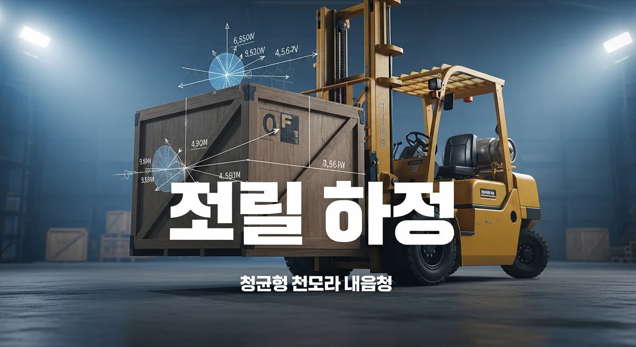 지게차 무게중심 계산기 사용법 및 화물 중심위치 안정설계 가이드