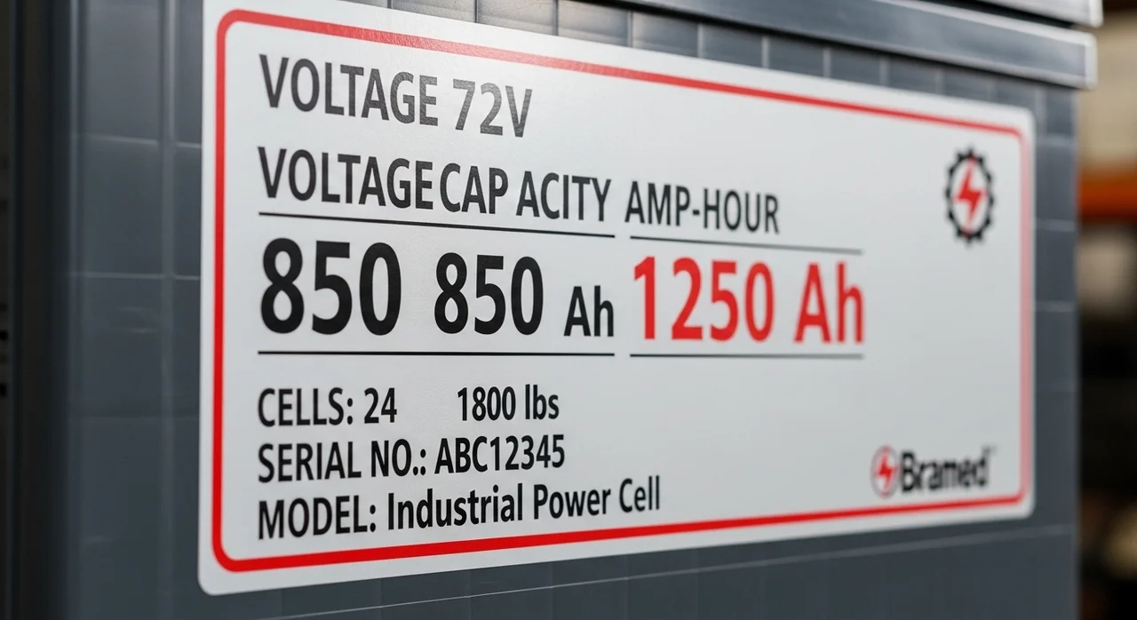 지게차 배터리 스펙의 기초: 전압(V)과 용량(Ah) 이해하기