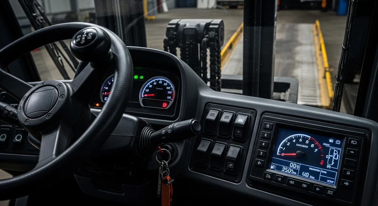 지게차로 경사로를 오를 때 가장 먼저 확인해야 할 것