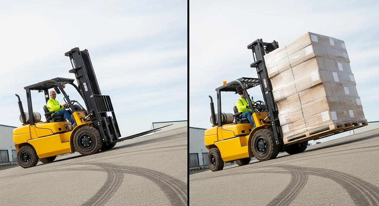 공차 상태 vs 만재 상태: 등판 성능의 차이