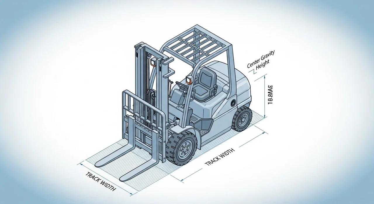 지게차 전복 사고, 좌우안정도 계산으로 미리 예방하세요