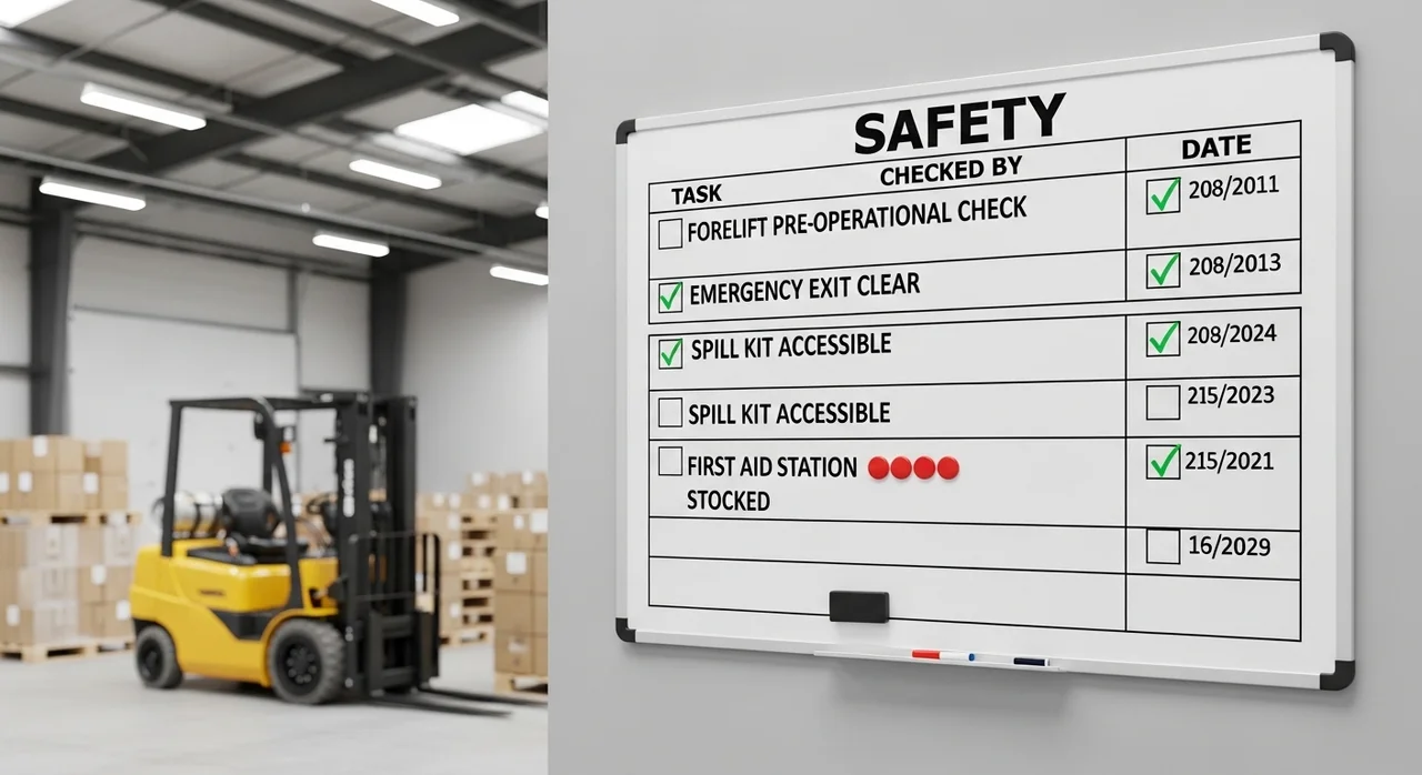 안전 운행을 위한 현장 체크리스트