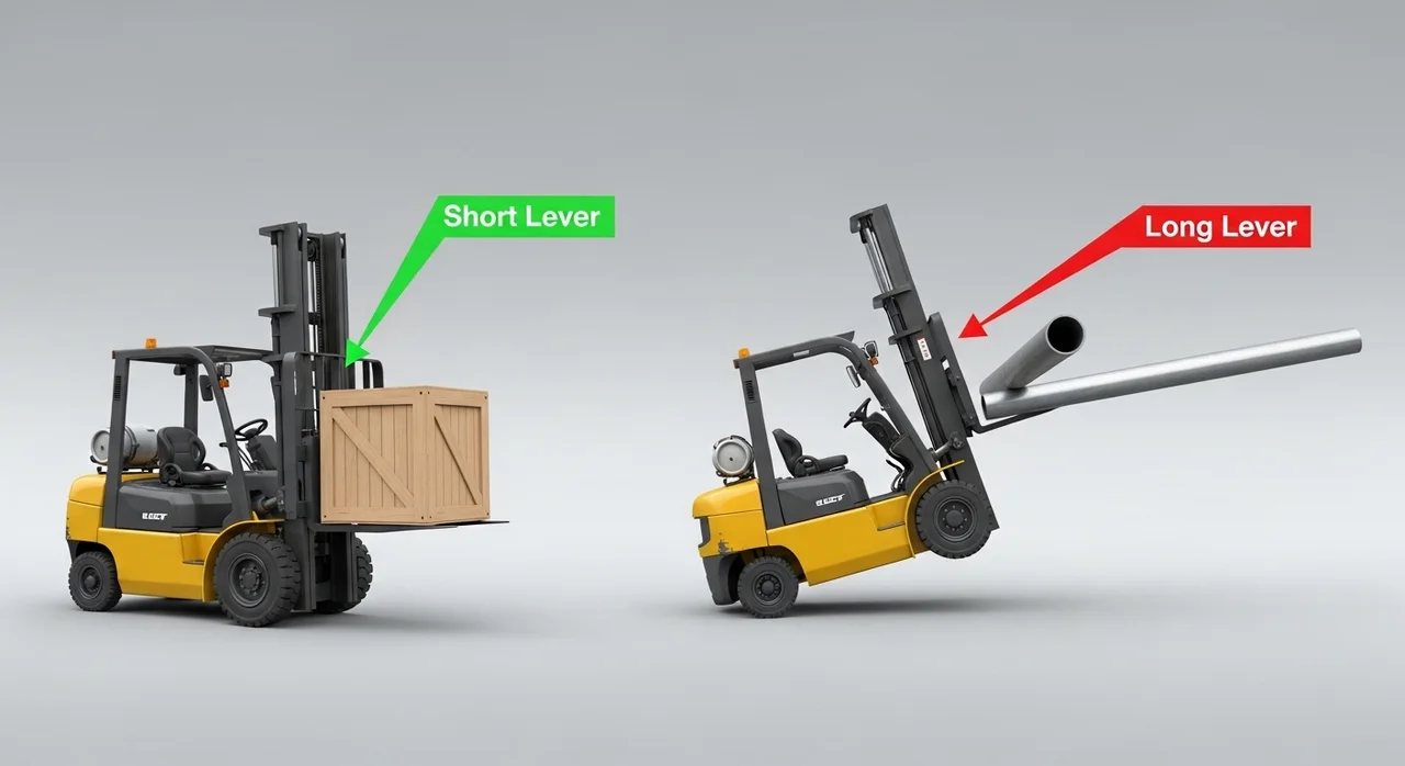 하중 중심(Load Center)이 길어지면 생기는 일