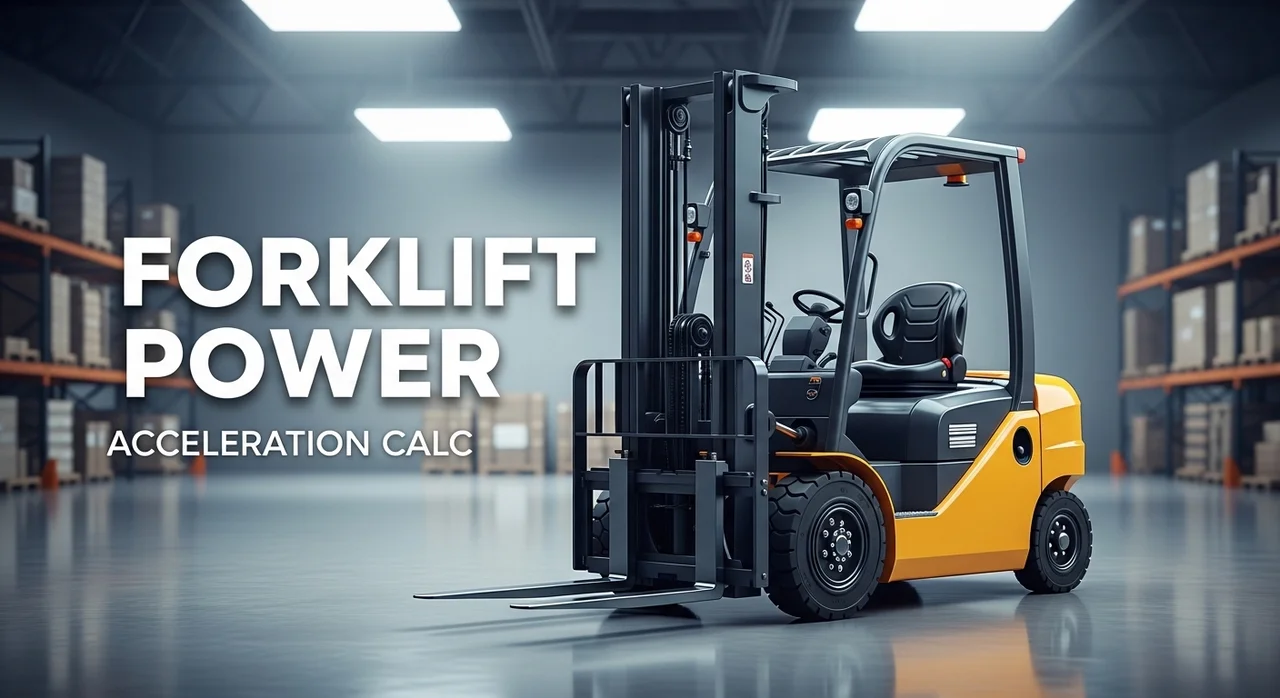지게차 가속성능 계산기 활용법: 하중별 기동 시간 자동 측정 가이드