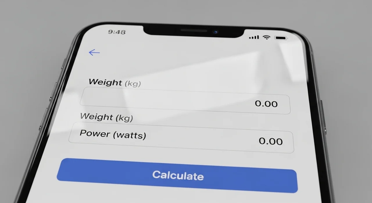 지게차 가속성능 계산기 사용 단계
