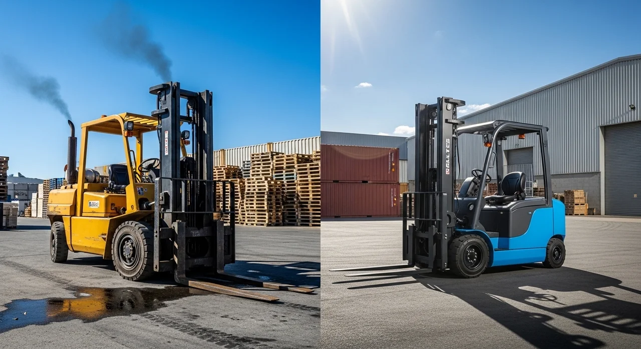 디젤 vs 전동 지게차: 어떤 것이 더 경제적일까?