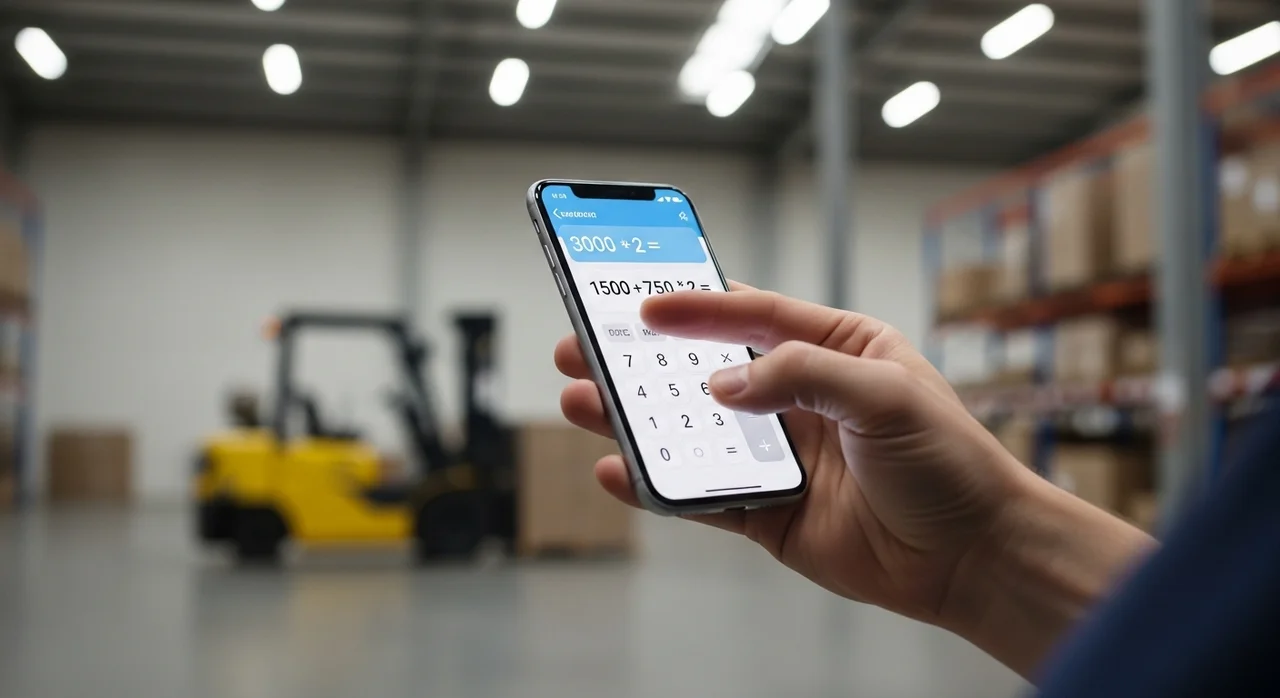 지게차 선회반경 계산기 사용 가이드