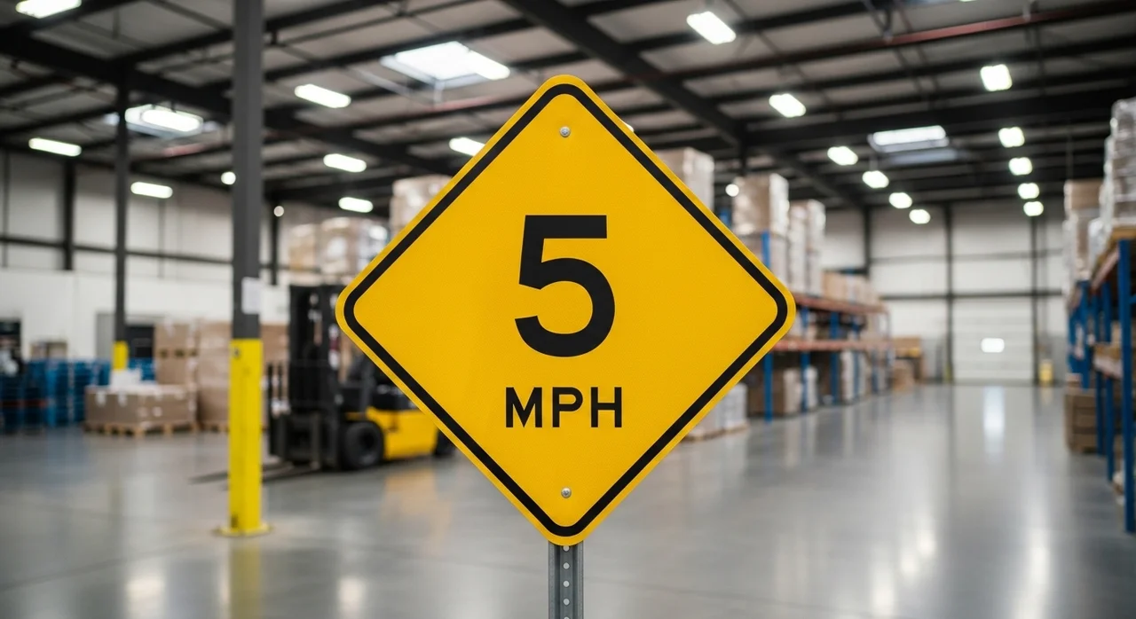 현장 안전을 위한 주행 속도 주의사항