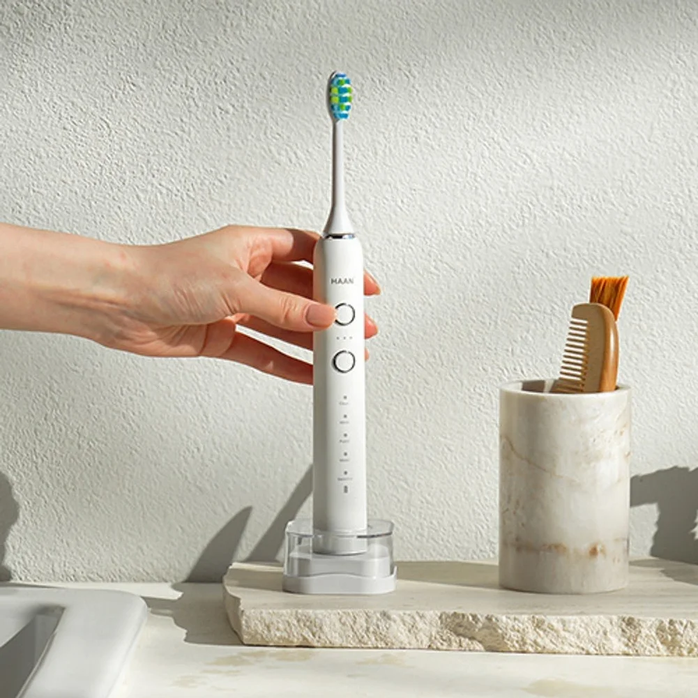 한경희생활과학 무선 음파 전동칫솔 스페셜 전용 칫솔모 2종 x 2p 혀클리너 페이스클리너 휴대용 케이스 무선 충전기