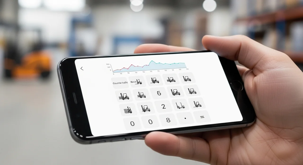 엔진식 지게차 견인력 계산기 사용 단계