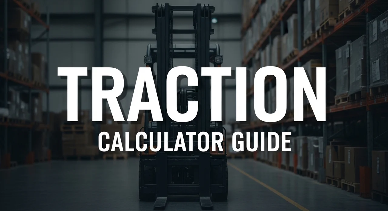 전기 지게차 견인력 계산기: 모터 토크 기반 최대 견인 능력 분석