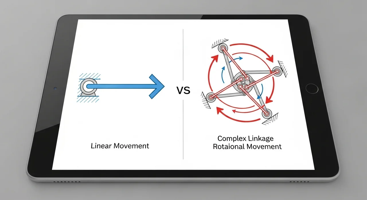단순 추정 vs 링크 기구학 해석 비교