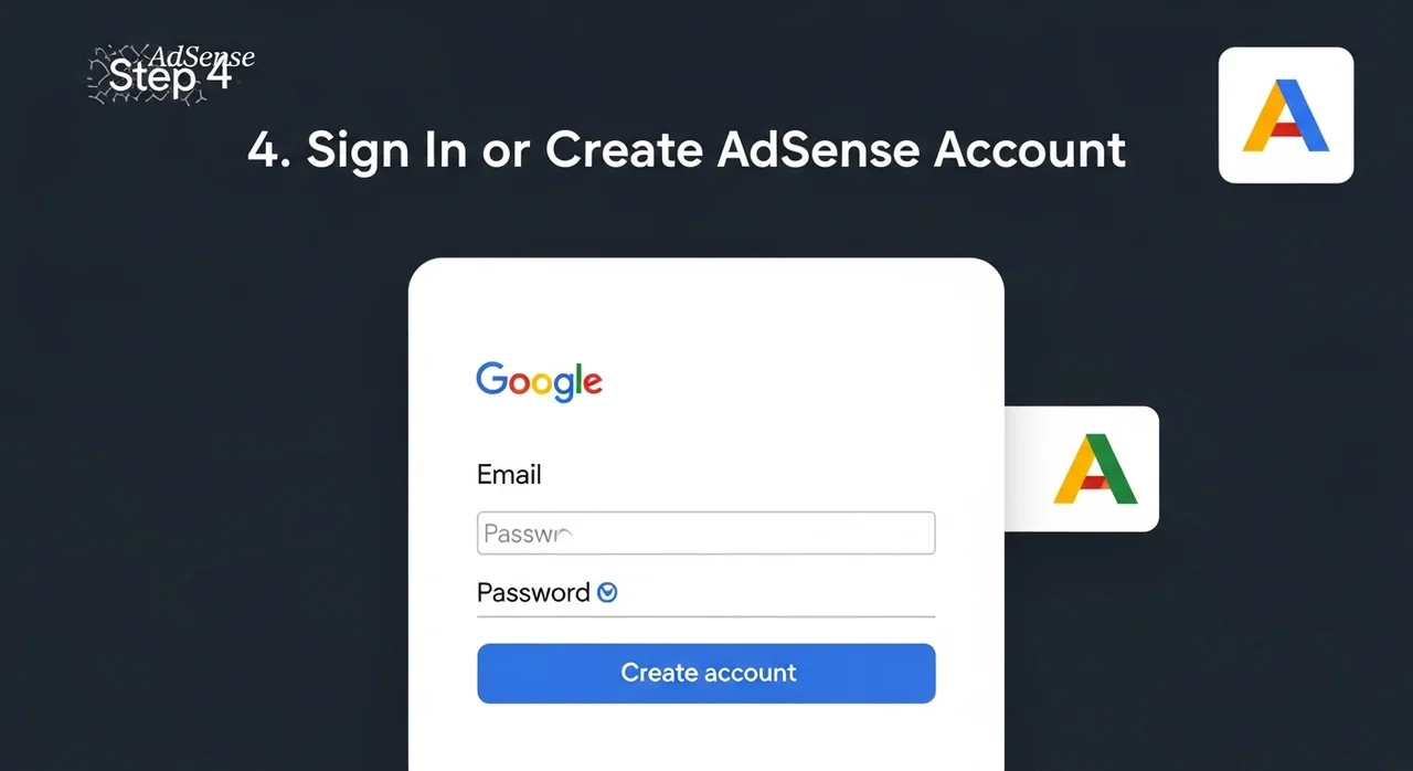 수익 창출 신청 절차 4단계