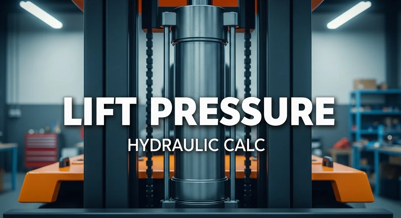 지게차 유압 리프트 압력 계산기: 실린더 사양 기반 하중 해석 가이드