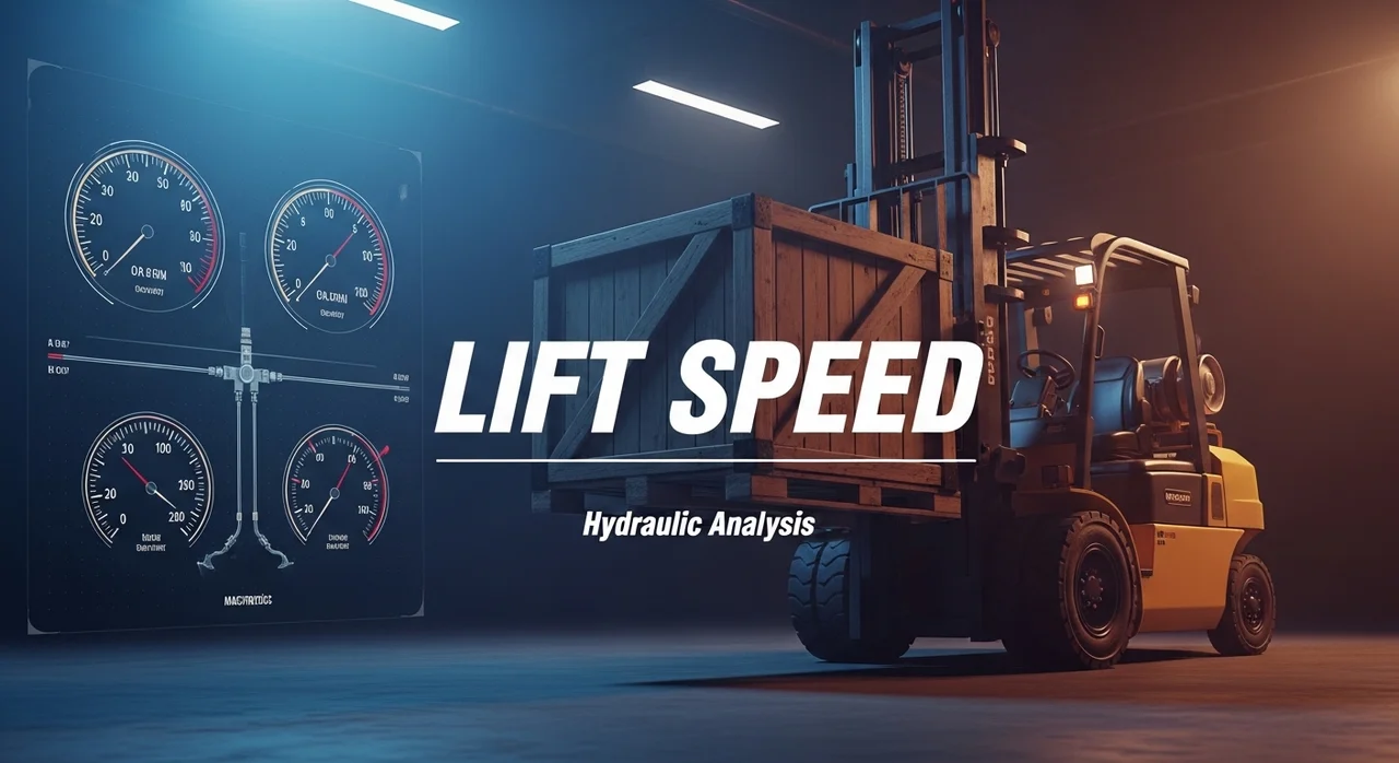 지게차 유압 리프트 속도 계산기 | 실린더 유량 성능 분석 가이드