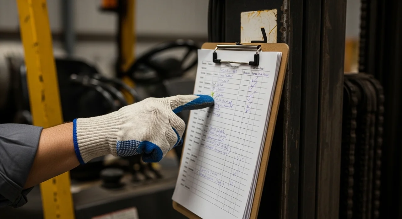 마스트 파손 방지를 위한 일일 점검 체크리스트