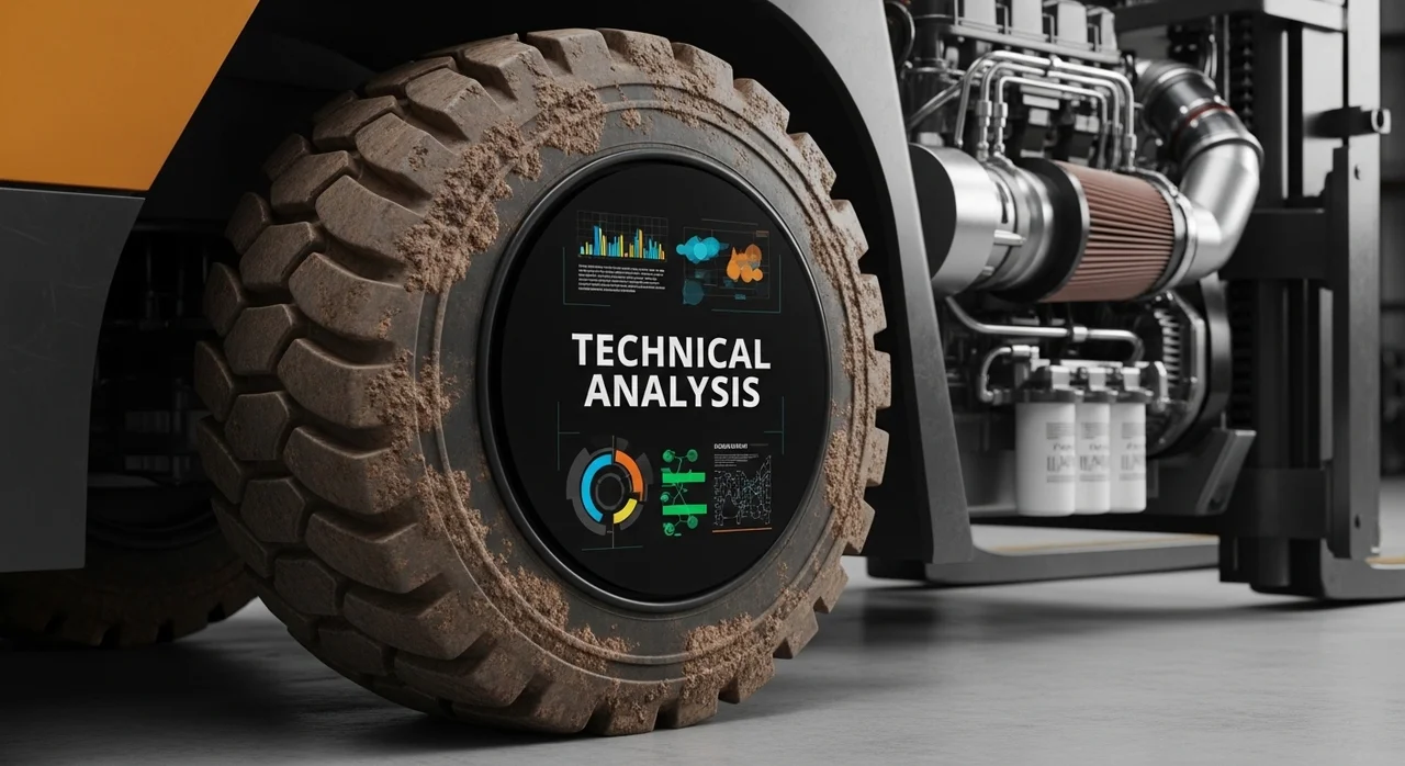 엔진식 지게차 타이어 계산기 활용 가이드: 진동 및 하중 기반 사양 해석