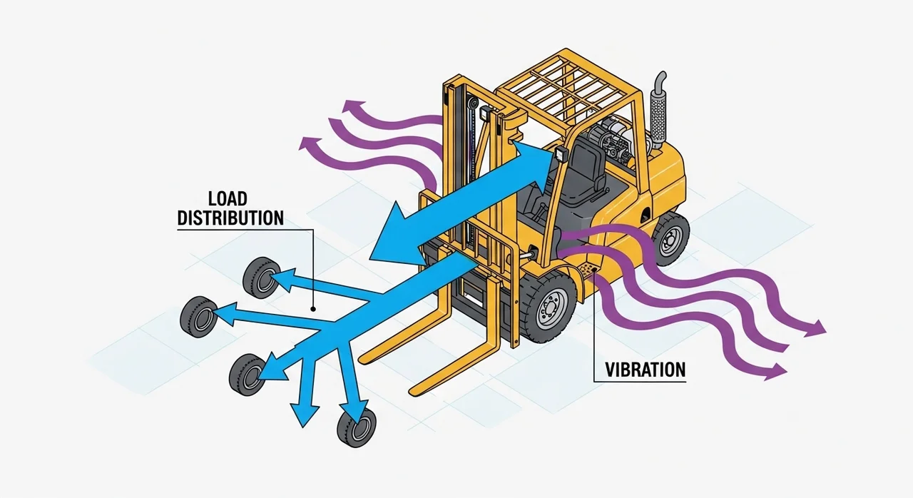 지게차 타이어 사양을 결정하는 3가지 핵심 요소
