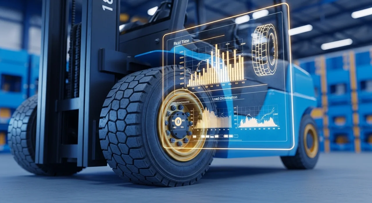 전기지게차 타이어 계산기 사용법 | 회생제동 하중 설계 및 사양 가이드