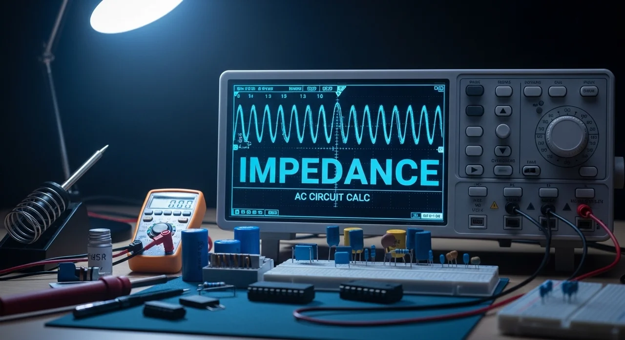 AC 회로 임피던스 계산기 사용법 및 위상각 복소 임피던스 완벽 해석