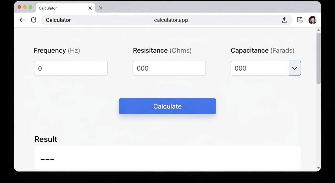AC 임피던스 계산기 사용 방법 (5초 완성)