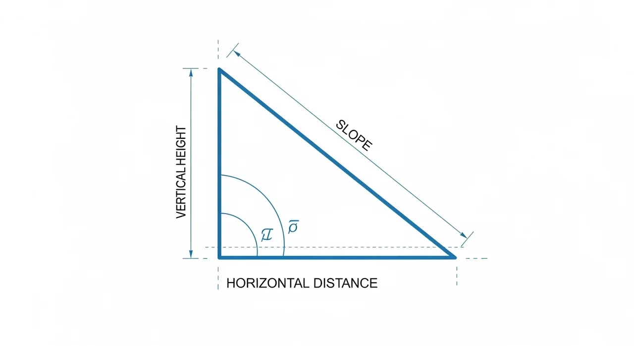 경사도와 각도 변환, 한눈에 이해하기