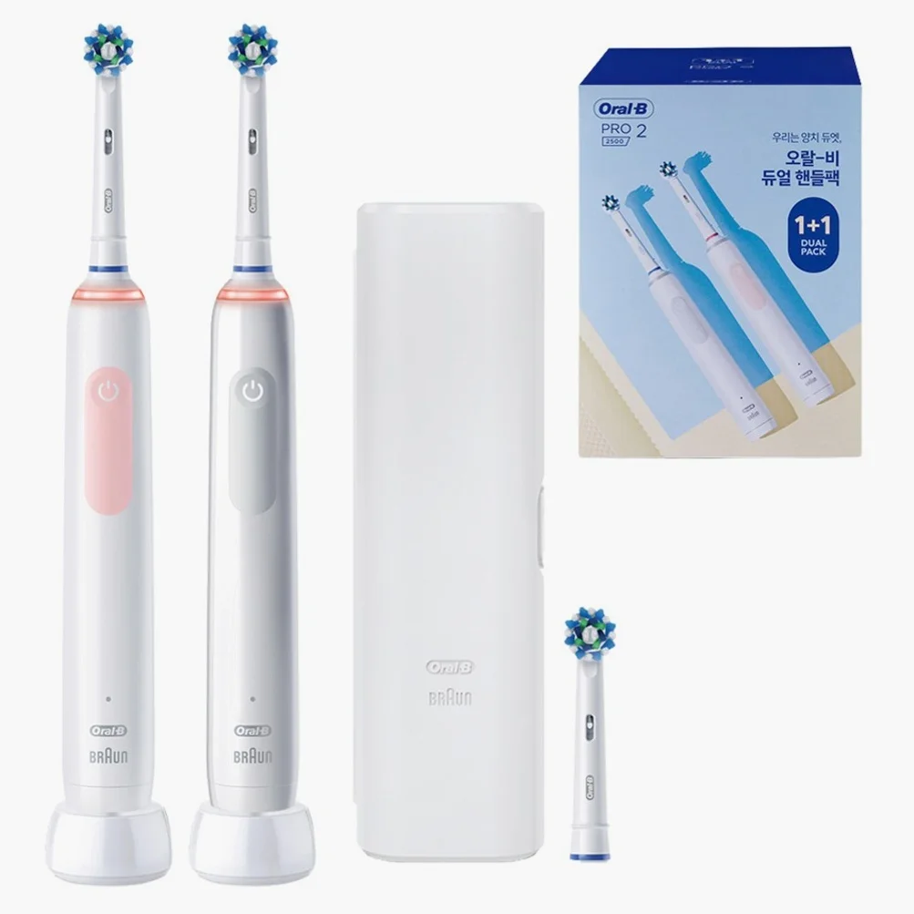 오랄비 듀얼 핸들팩 전동칫솔