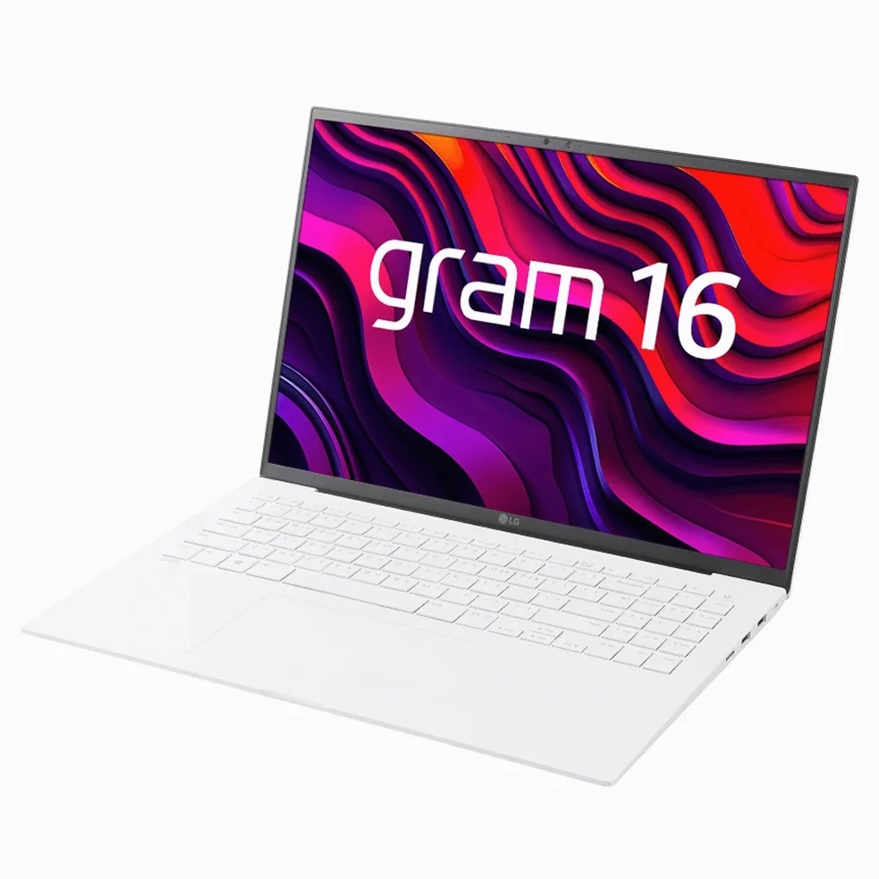LG전자 LG 그램 스노우 화이트 약 16인치에 해당함 • 코어Ultra5 • 256GB • 16GB • Free DOS • 2024.01 • 16ZD90S-GX5VK