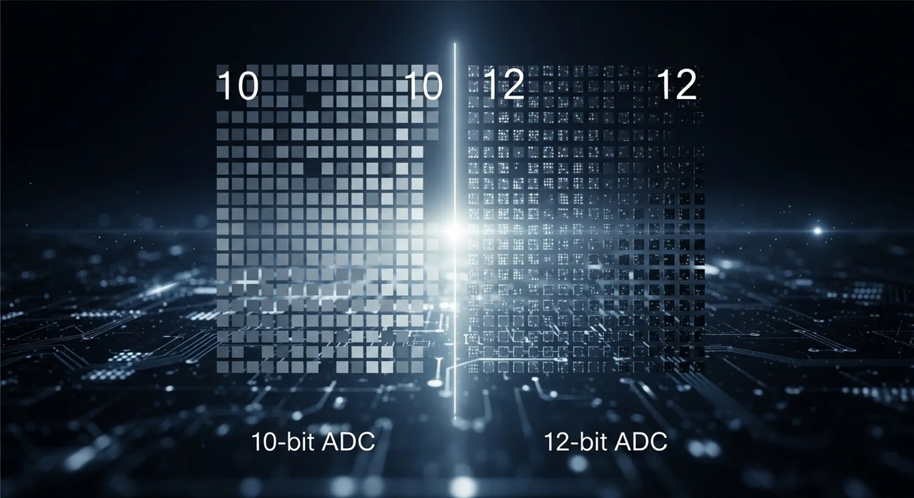써미스터와 ADC 분해능의 상관관계
