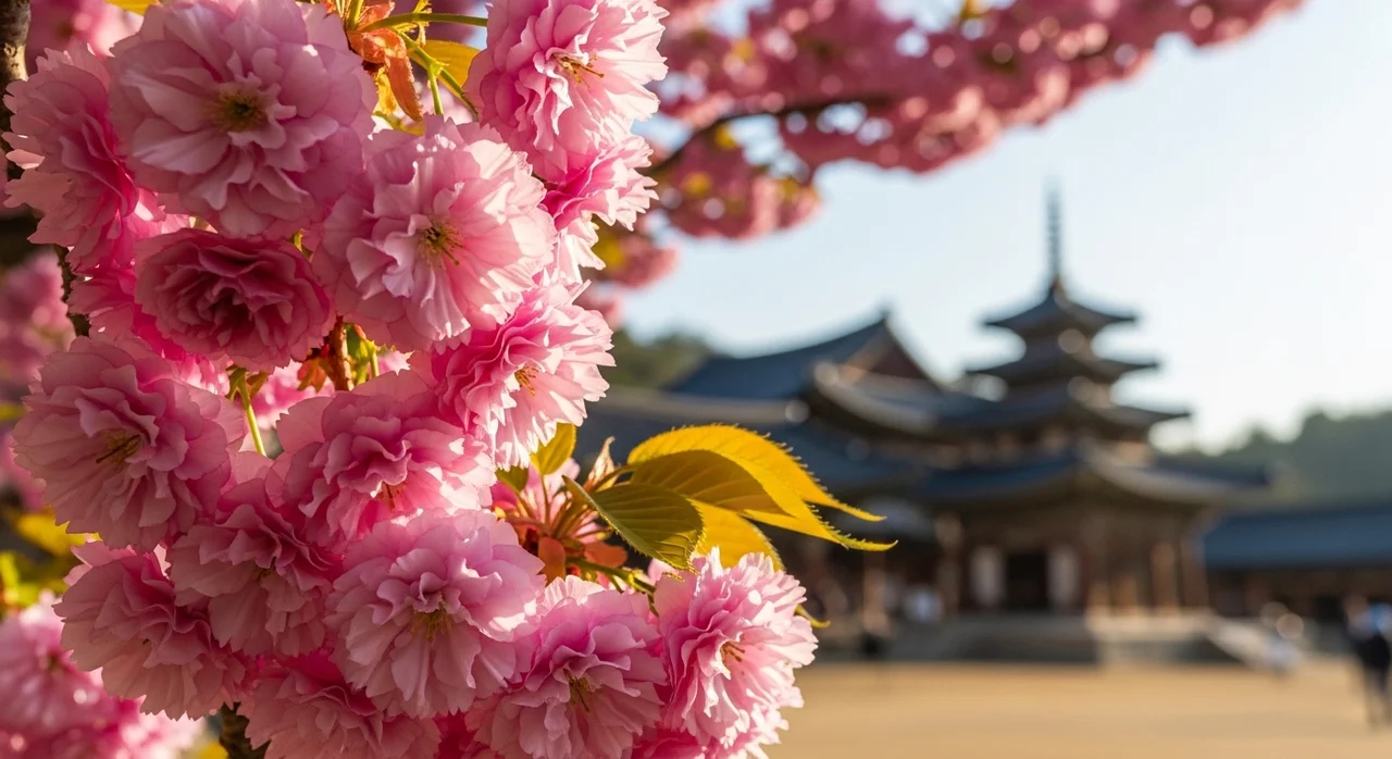 분홍빛 물결, 경주 겹벚꽃 인생샷 코스