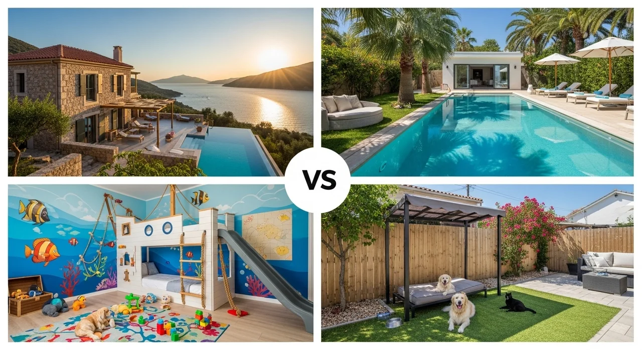 내게 맞는 팬션 유형 선택하기 (독채 vs 풀빌라 vs 키즈)