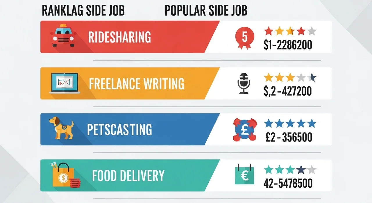난이도별 대학생 부업 추천 순위 비교
