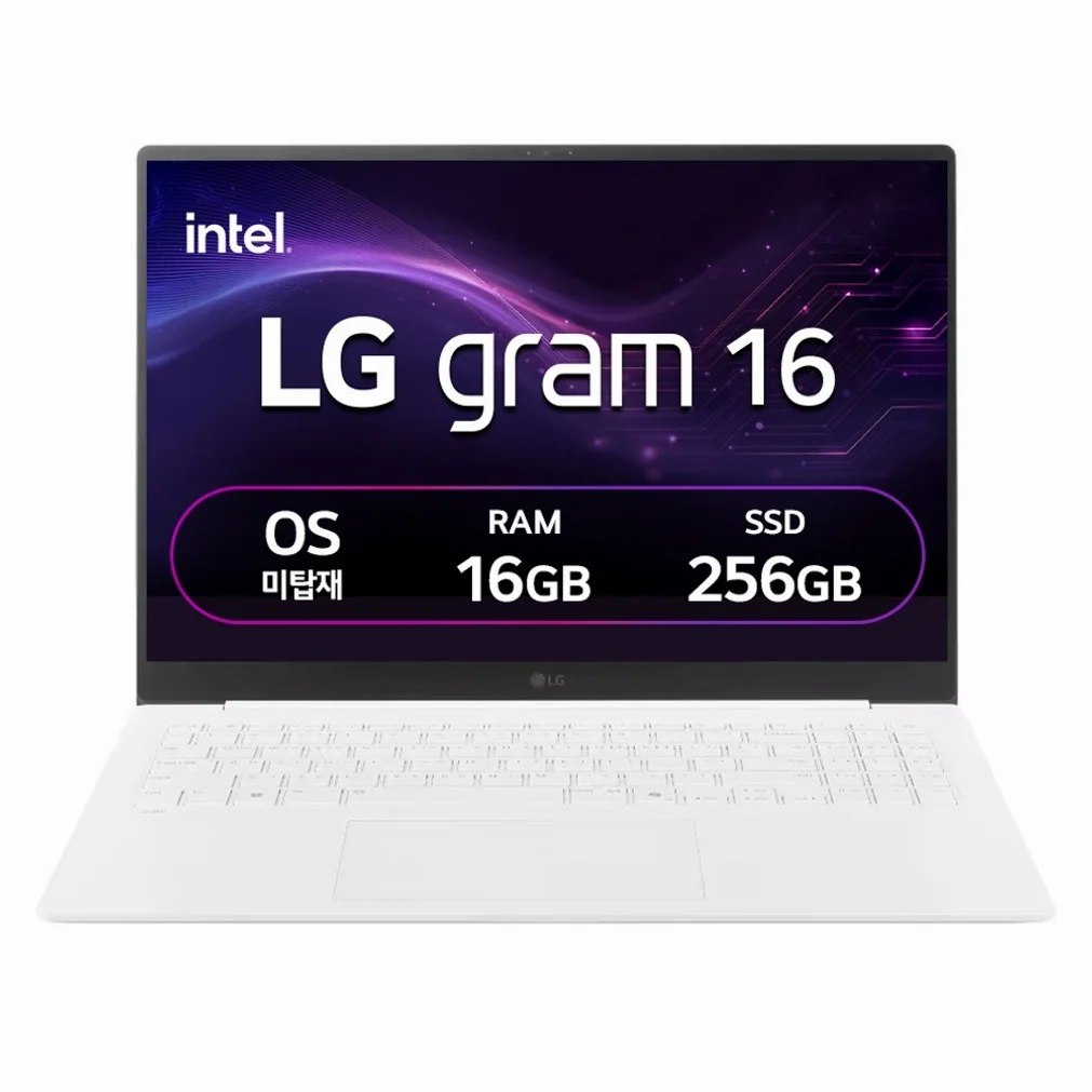 LG전자 LG 그램 스노우 화이트 약 16인치에 해당함 • 코어Ultra5 • 256GB • 16GB • Free DOS • 2026.01 • 16ZD90S-GX5VK