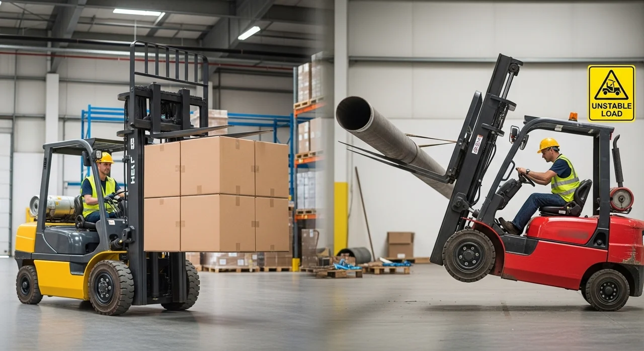 로드 센터에 따른 허용 하중의 차이