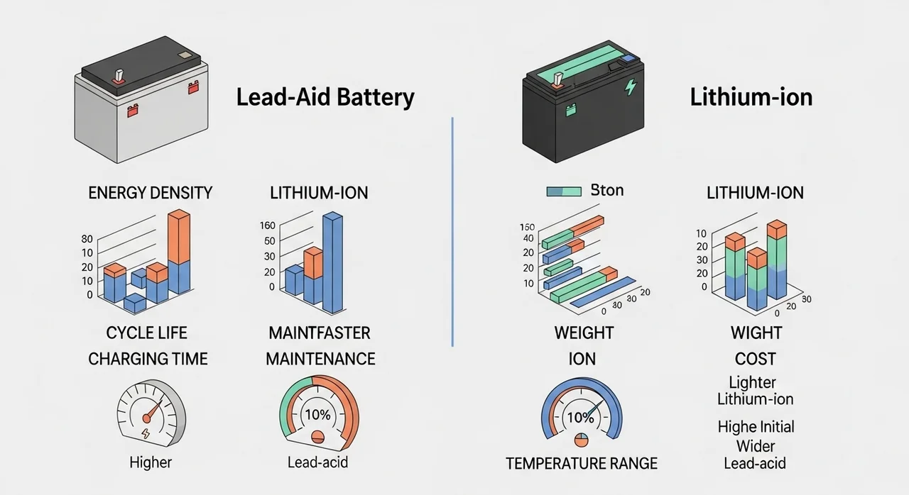 배터리 종류별 평균 충전 시간 비교