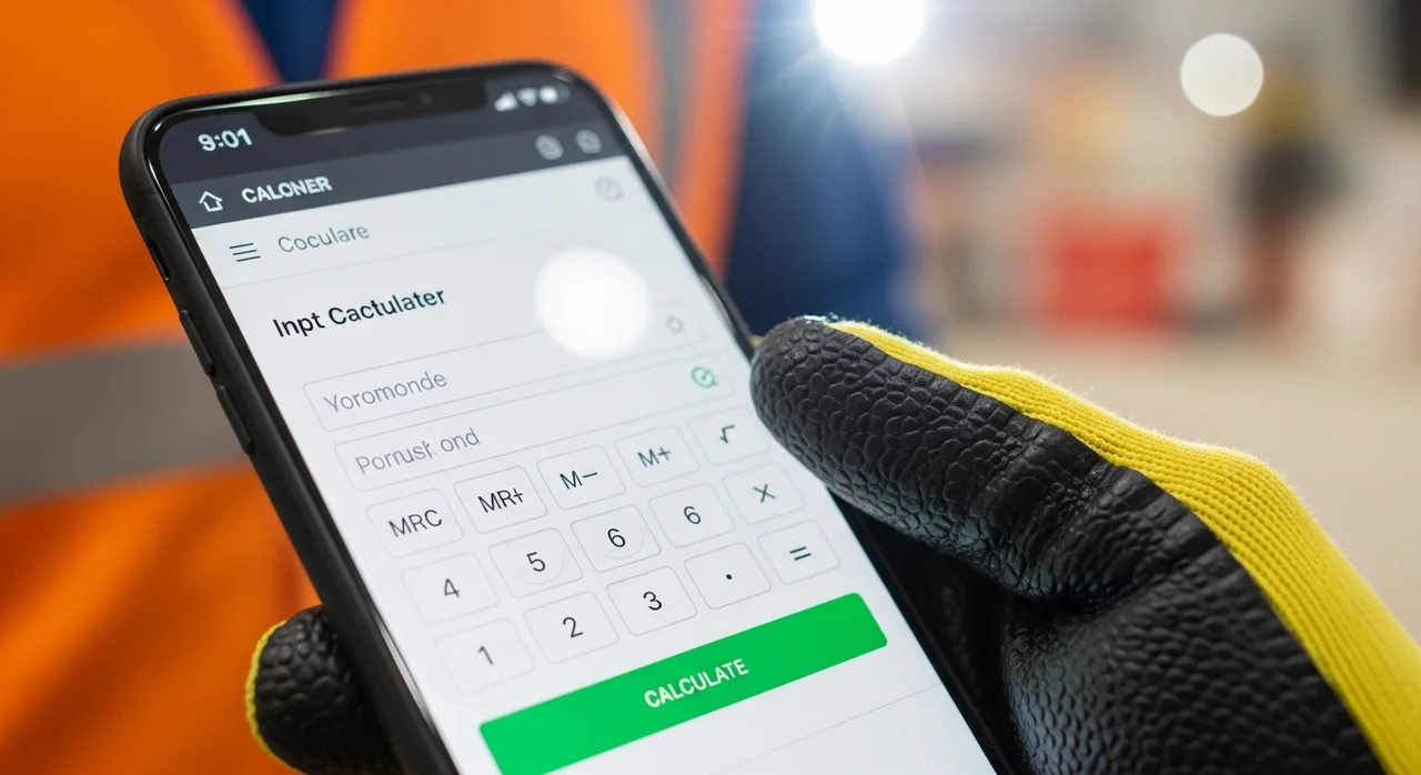 지게차 등판능력 계산기 사용 방법