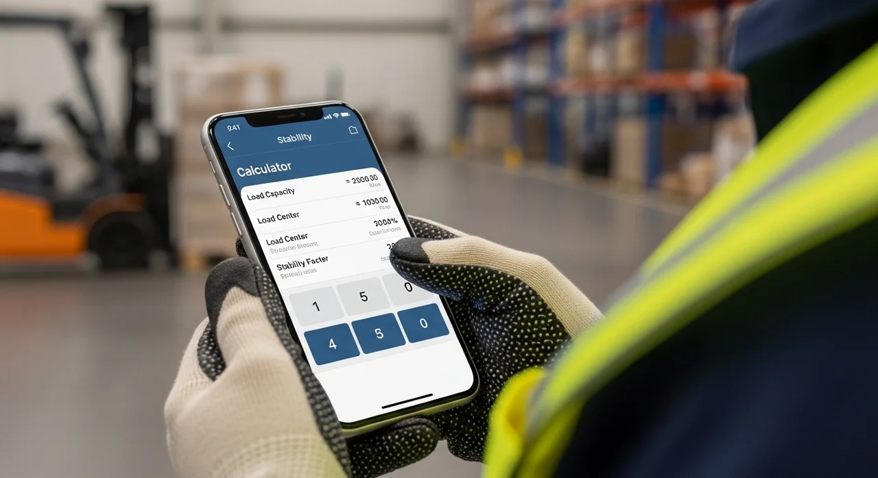 지게차 좌우안정도 계산기 사용 방법