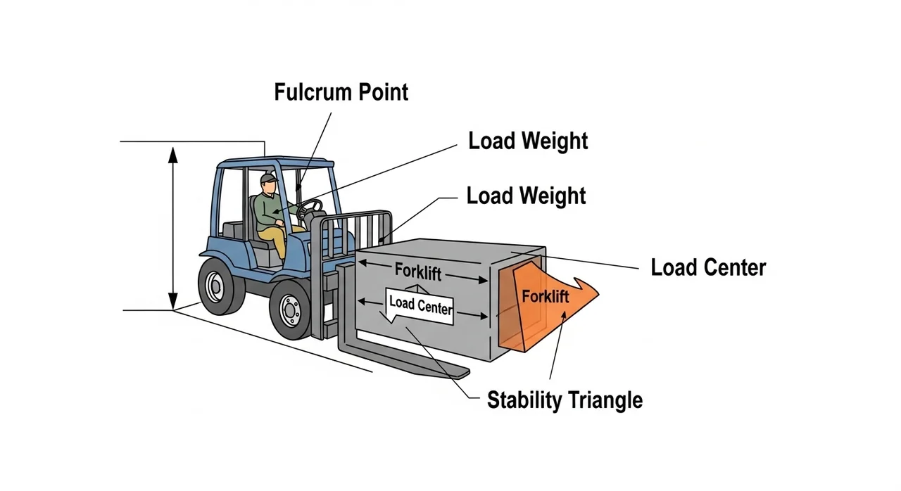 하중 상태에 따른 안정도 차이: 적재 vs 빈 차