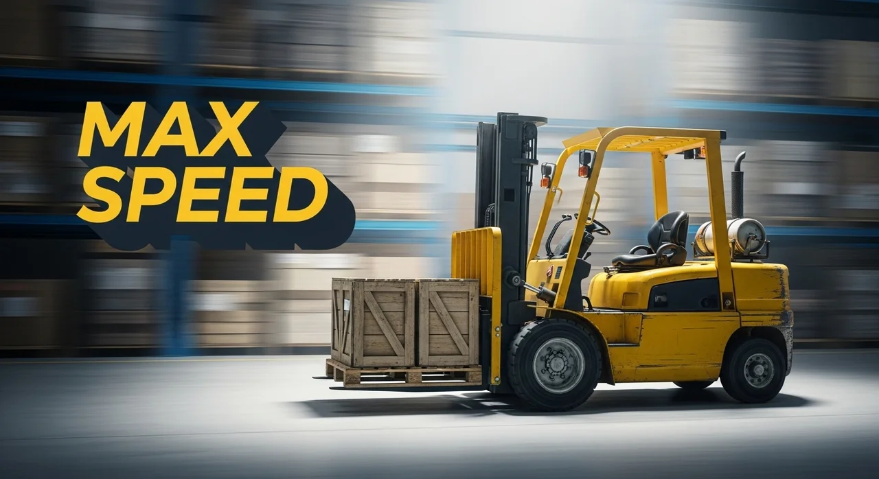 지게차 최고속도 계산기: 적재 하중별 안전 주행 속도 기준 가이드