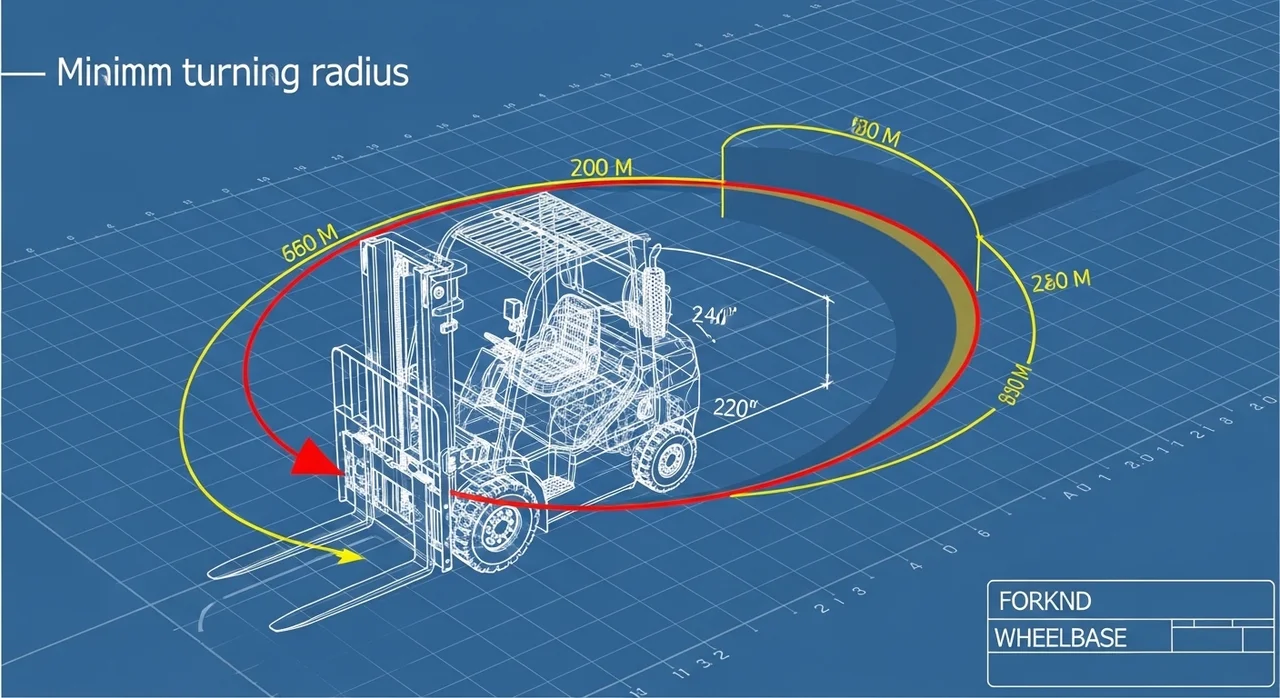 지게차 선회반경, 왜 정확하게 계산해야 할까요?