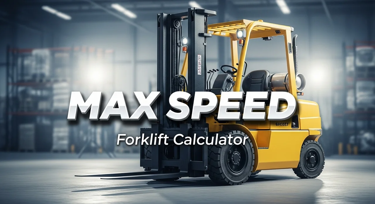 지게차 주행최고속도 계산기 사용법 | 엔진·전기식 속도 분석