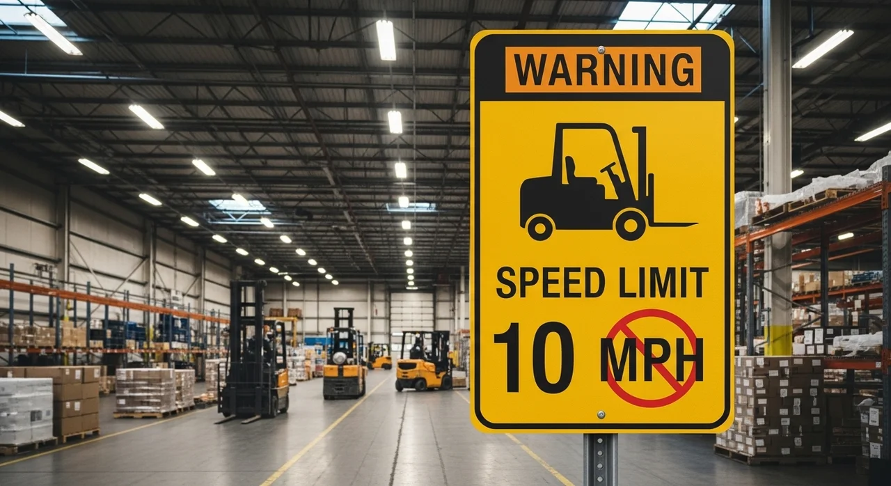 현장 안전을 위한 법적 제한 속도 준수