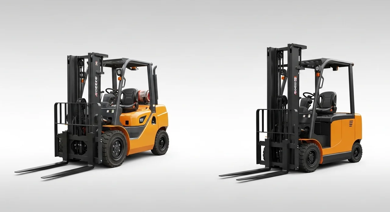 엔진 지게차 vs 전동 지게차: 견인 성능의 차이