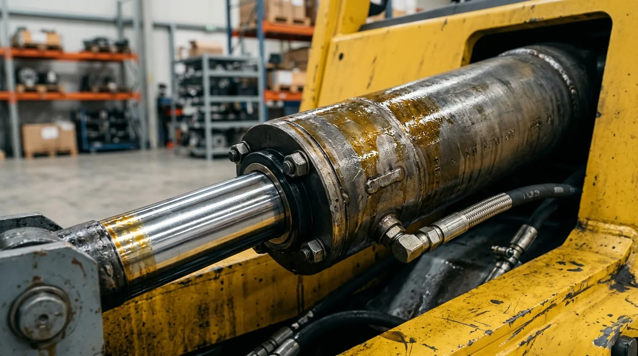 지게차 유압 리프트 압력 계산기 | 실린더 사양 기반 하중 해석 방법