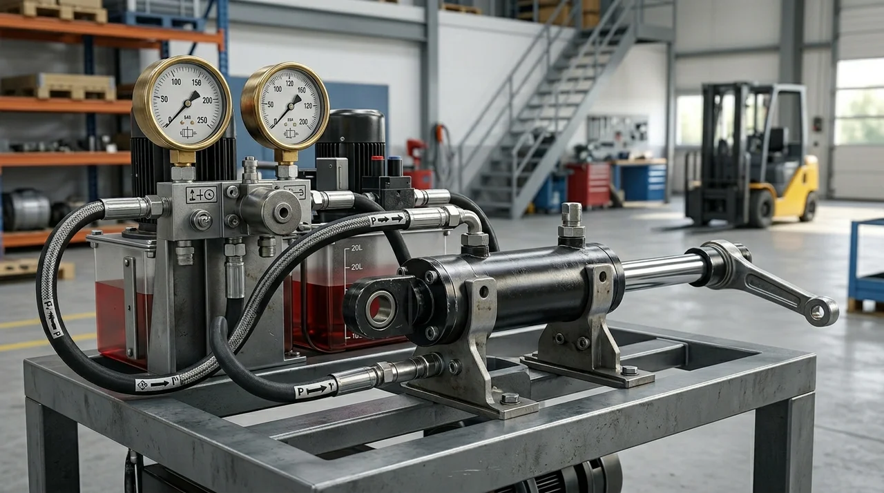 지게차 스티어링 실린더 압력 계산기 활용 및 조향 성능 해석 가이드